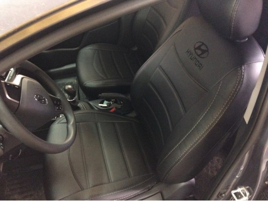 Авточехлы на Hyundai Solaris 2
