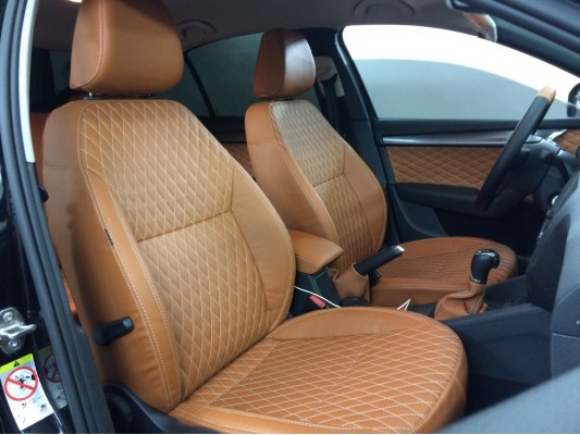 Каркасные авточехлы на Skoda Octavia A7 FL